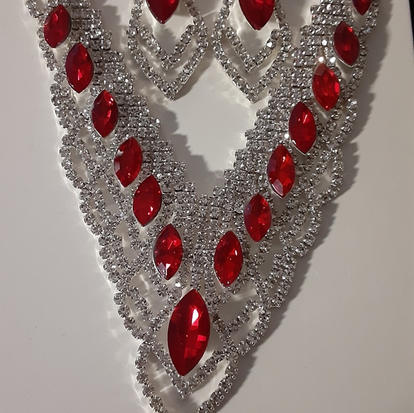 Rhinestone necklace set - Picture 1 of 1